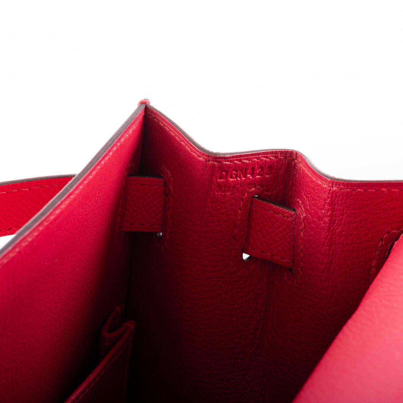 Hermès Kelly 28 Sellier Rose Extreme Epsom leather Palladium Hardware