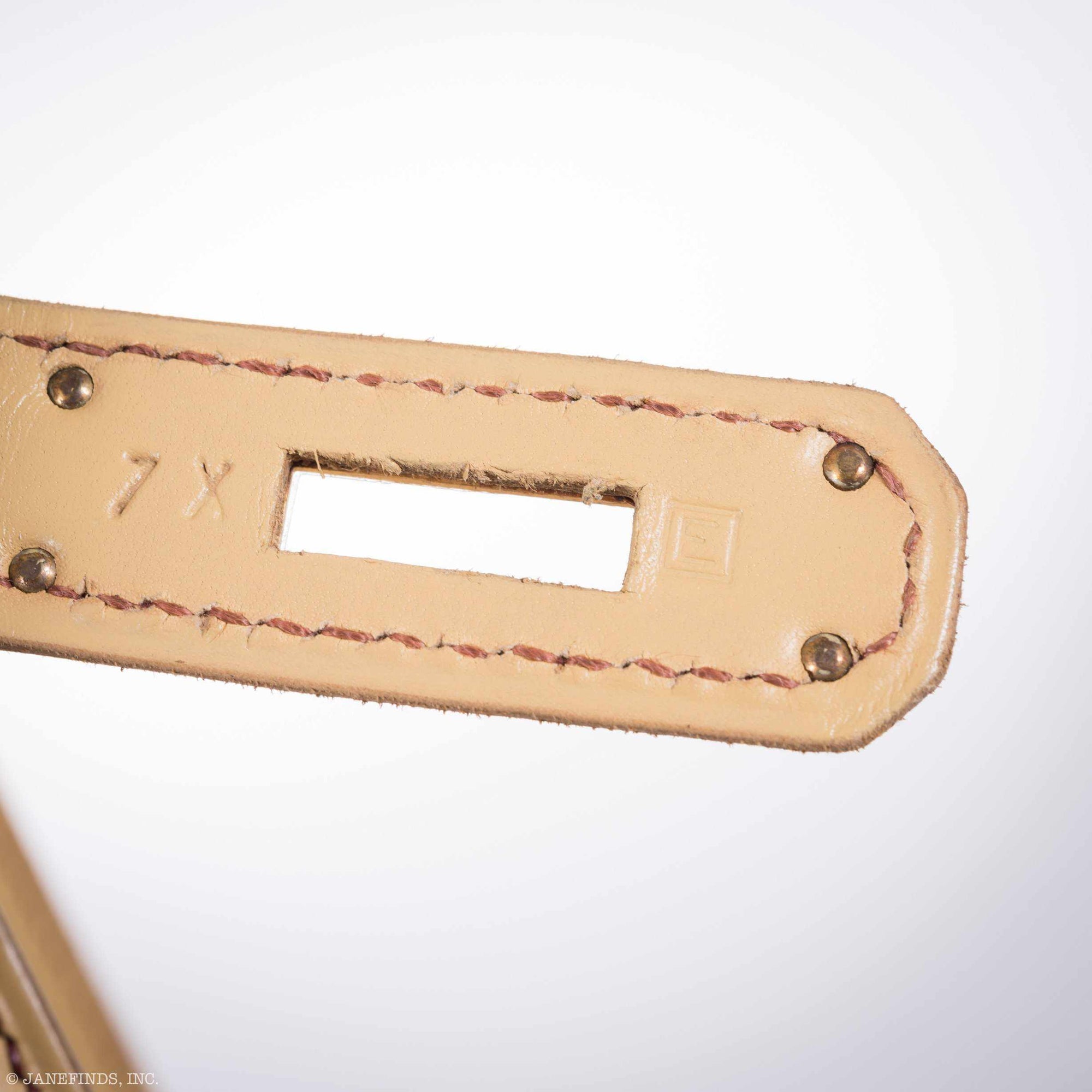 Hermès Kelly 32 Retourné Multicolor Vibrato & Natural Leather Gold Hardware