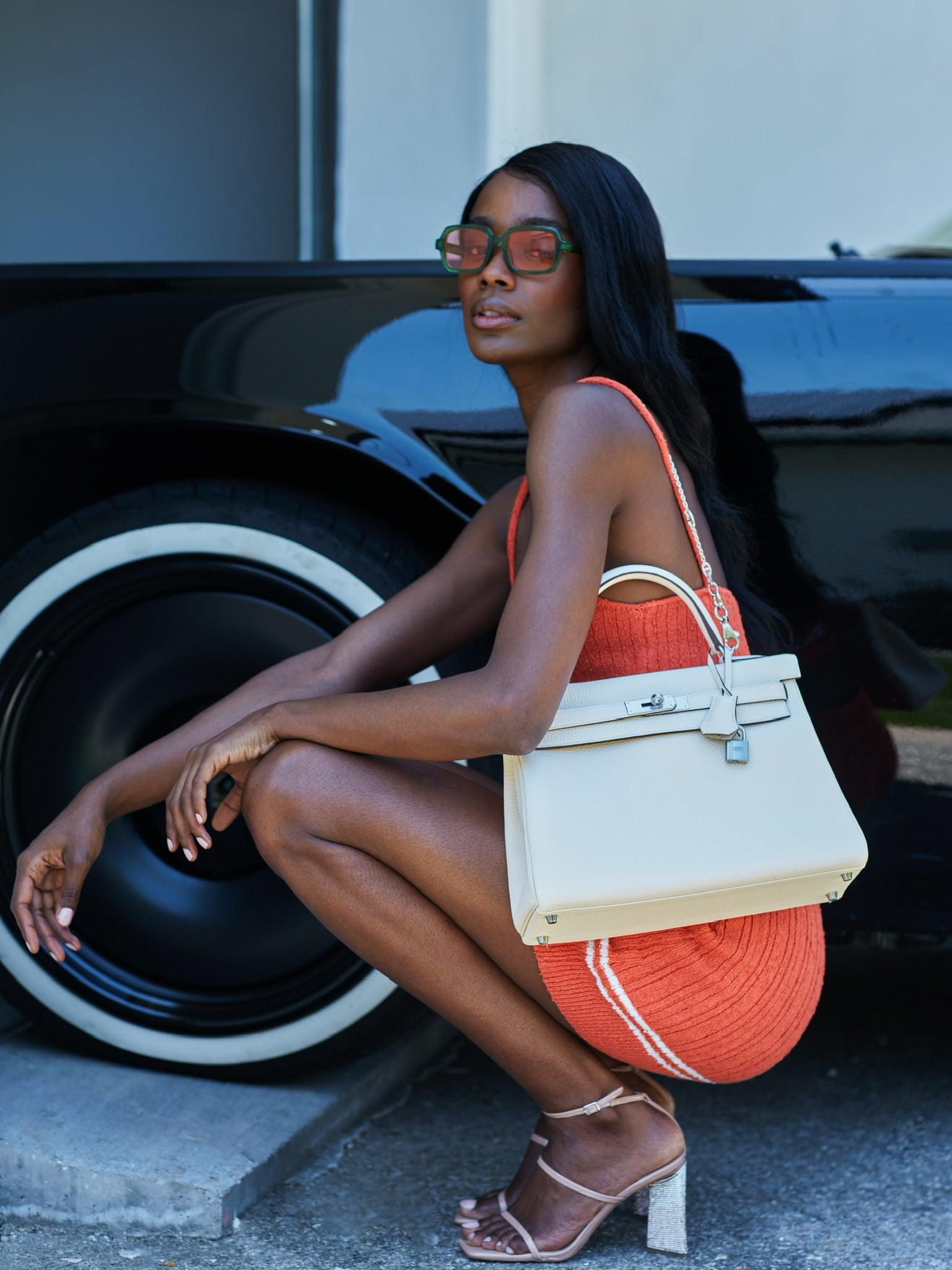 Hermès Kelly 32 Retourne Nata Taurillon Clemence with Palladium Hardware