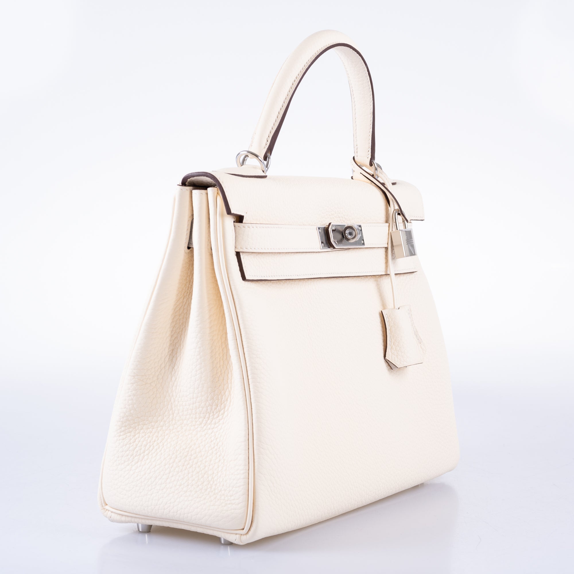 Hermès Kelly 32 Retourne Nata Taurillon Clemence with Palladium Hardware