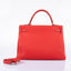 Hermès Kelly 32 Retourne Rouge de Coeur Togo with Palladium Hardware - 2019, D