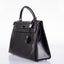 Hermès Kelly 32 SO BLACK Box leather Black PVD Hardware - 2010, N Square
