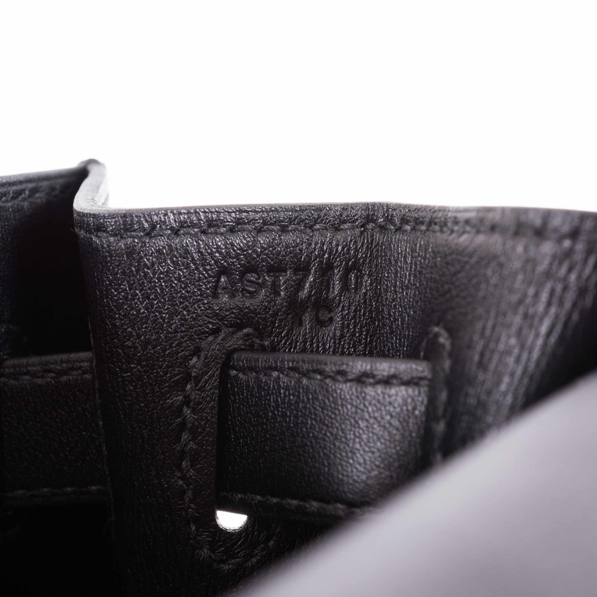 Hermès Kelly 32 Sellier Cavalcadour Toile de Camp Noir Swift Palladium Hardware