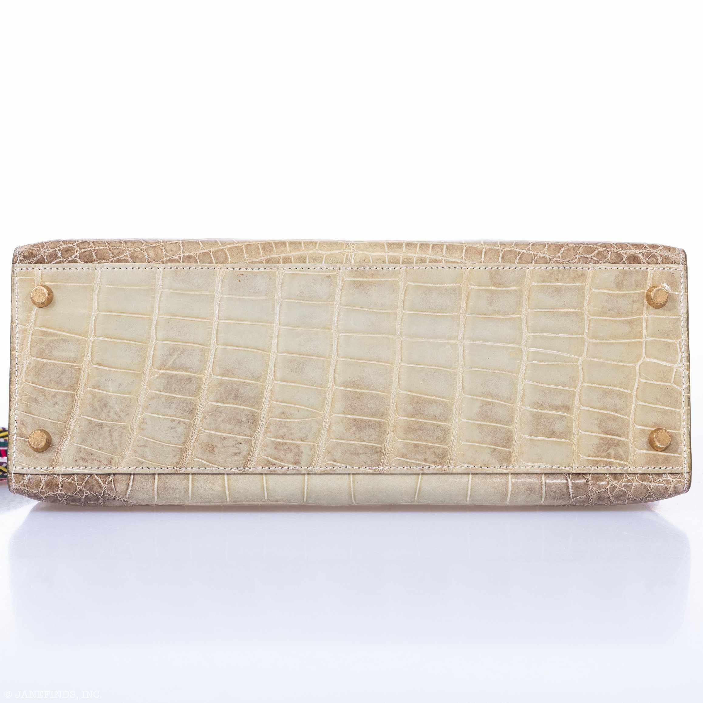 Hermès Kelly 32 Vert Celadon Natura Alligator Gold Hardware