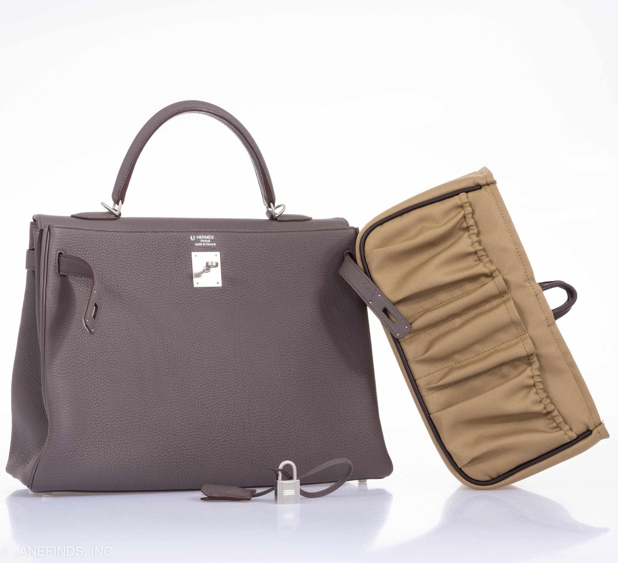 Hermès Kelly 35 HSS Etain Blue Tempete Togo Brushed Palladium Hardware