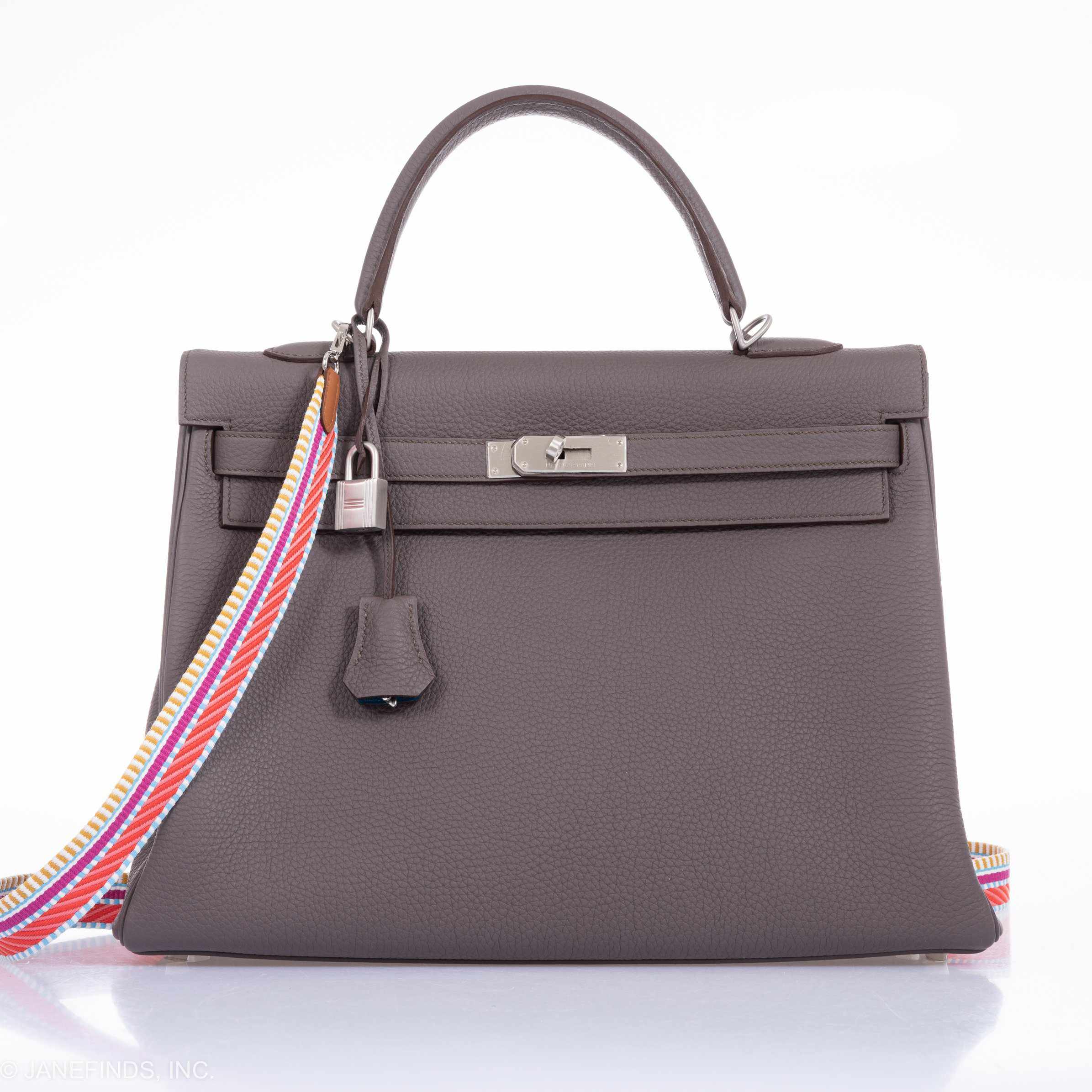 Hermès Kelly 35 HSS Etain Blue Tempete Togo Brushed Palladium Hardware