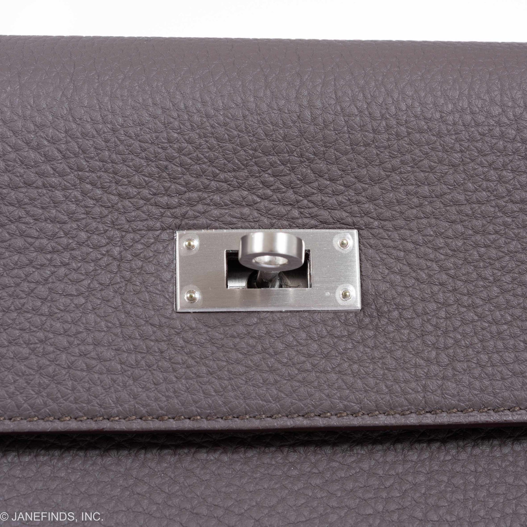 Hermès Kelly 35 HSS Etain Blue Tempete Togo Brushed Palladium Hardware