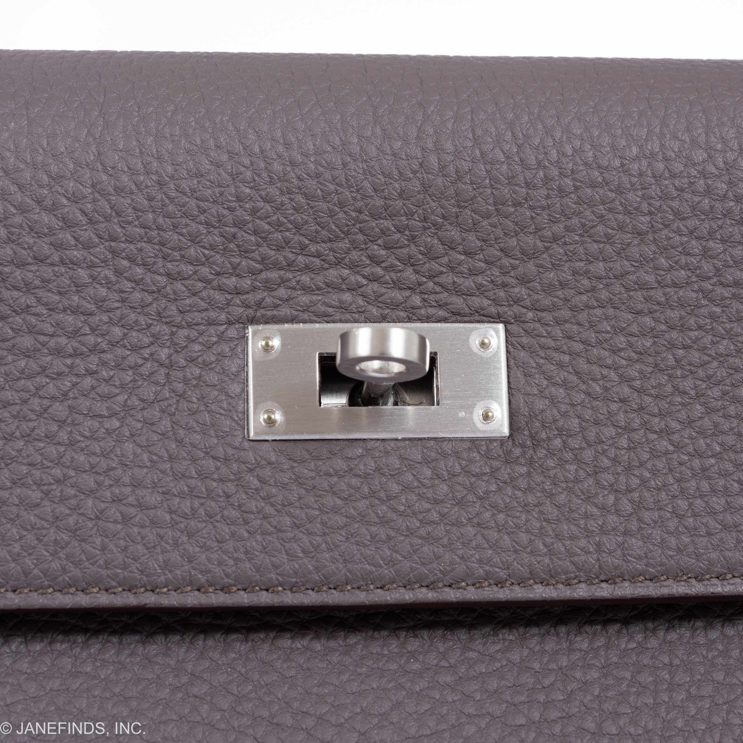 Hermès Kelly 35 HSS Etain Blue Tempete Togo Brushed Palladium Hardware