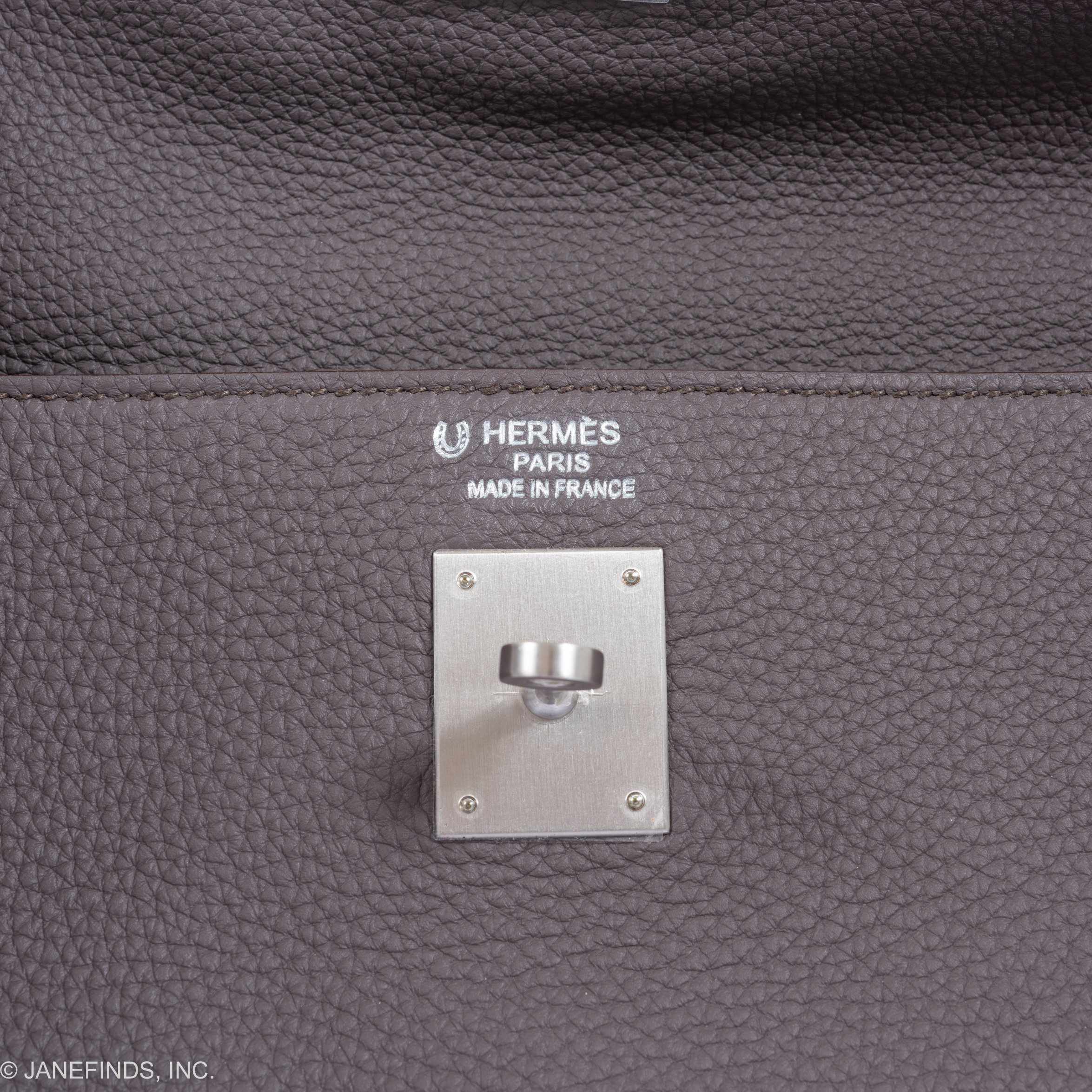 Hermès Kelly 35 HSS Etain Blue Tempete Togo Brushed Palladium Hardware