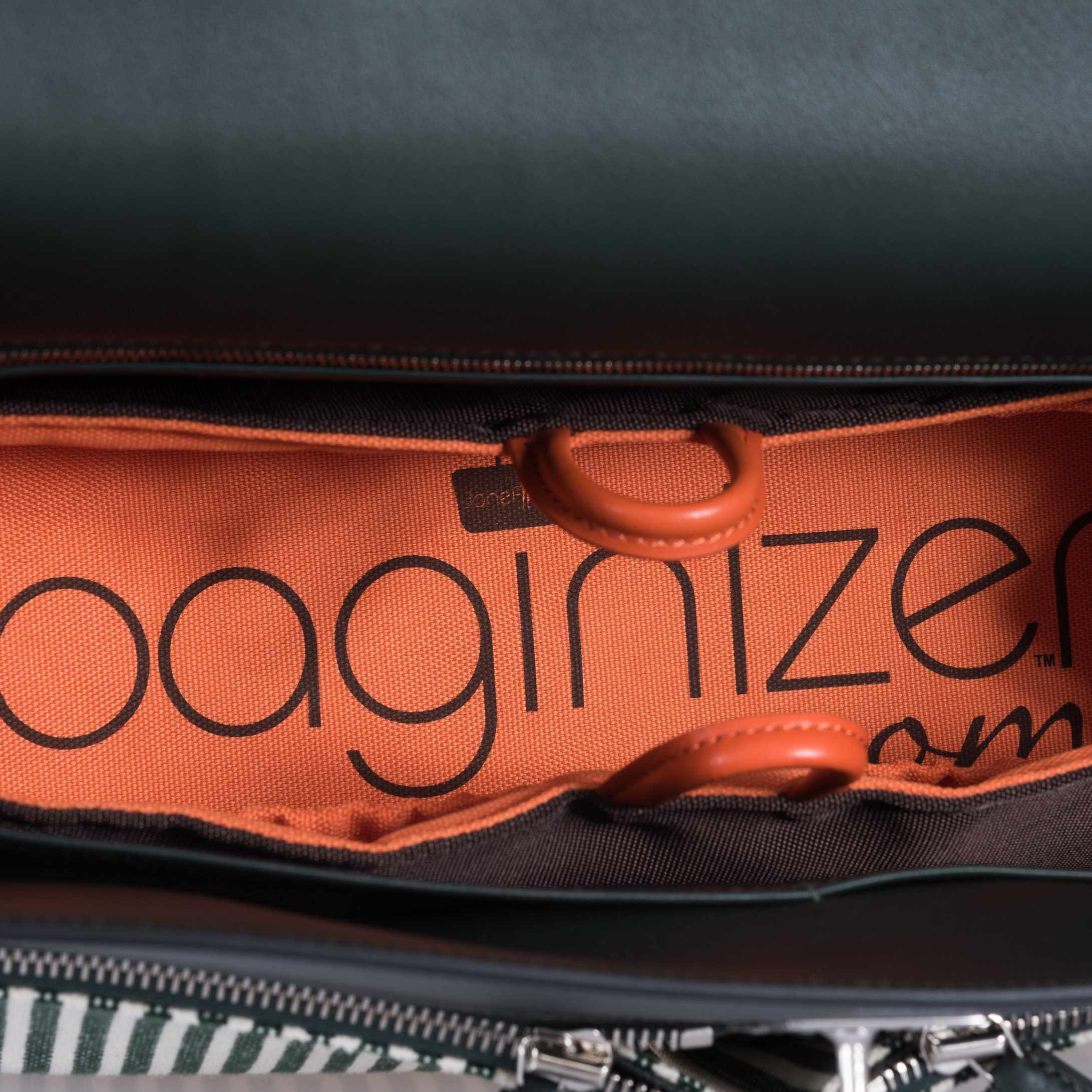 Hermès Kelly 35 Lakis "Toile Riga" Ecru & Vert Anglais Swift Palladium Hardware