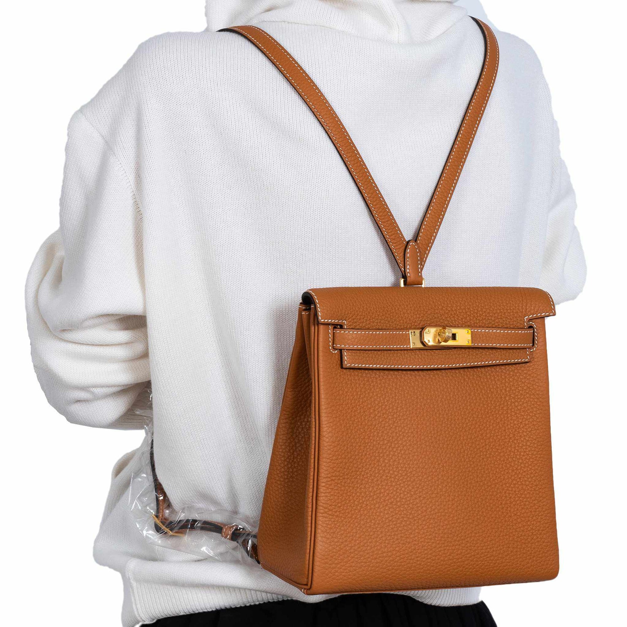 Hermès Kelly Ado II Backpack Gold Clemence Gold Hardware * 2018