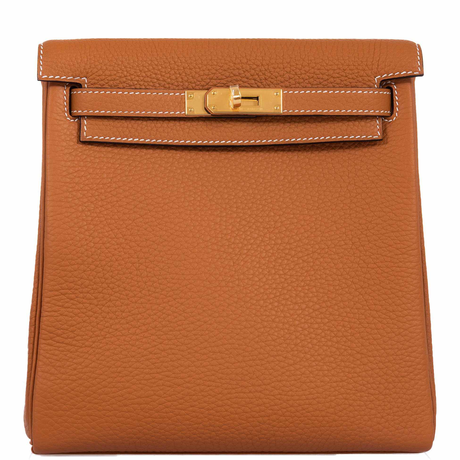 Hermès Kelly Ado II Backpack Gold Clemence Gold Hardware * 2018