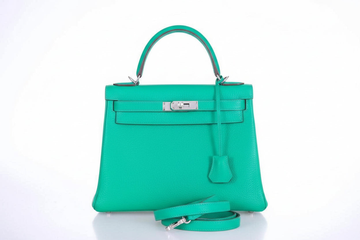 Hermès Kelly Bag 28 Togo Menthe Palladium Hardware