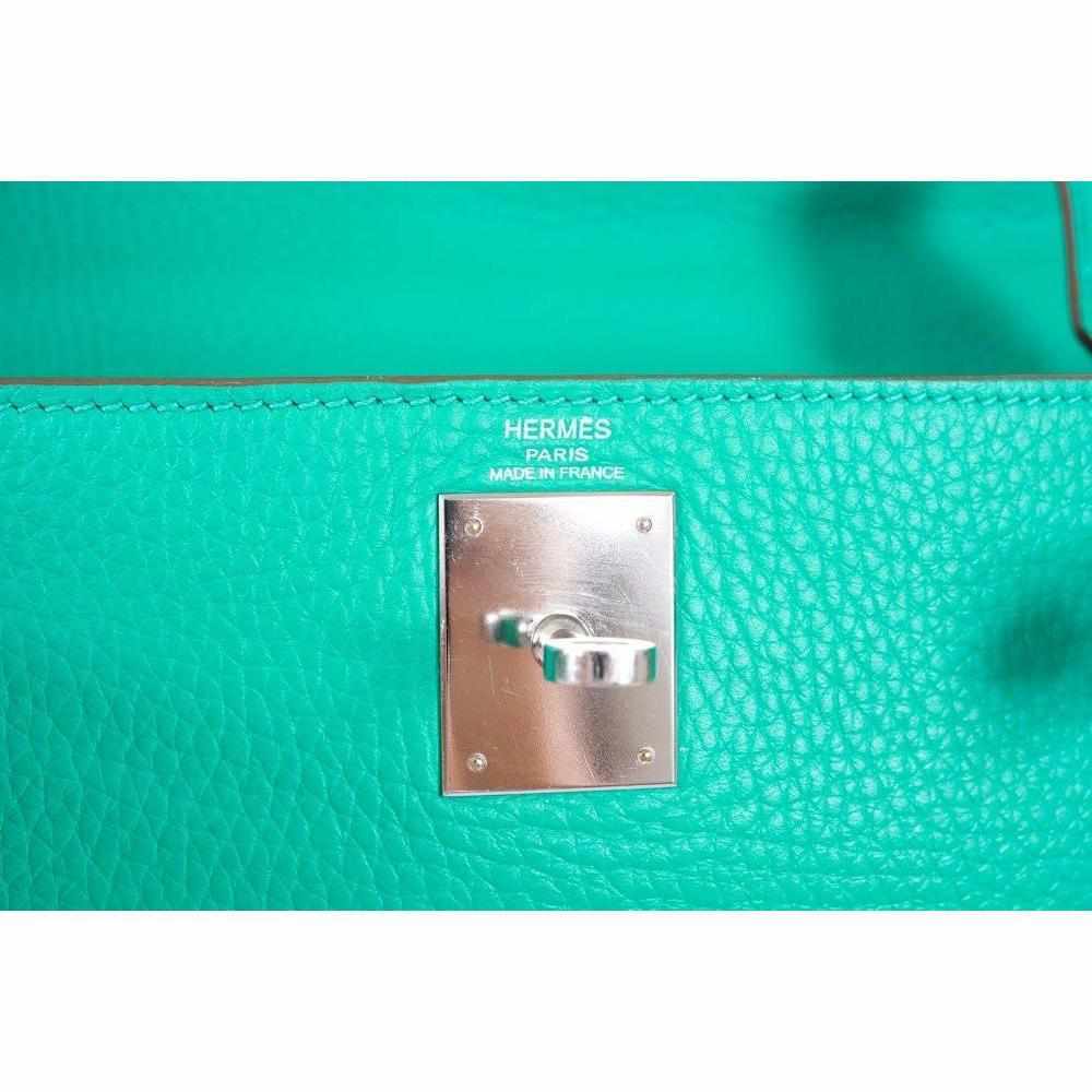 Hermès Kelly Bag 28 Togo Menthe Palladium Hardware