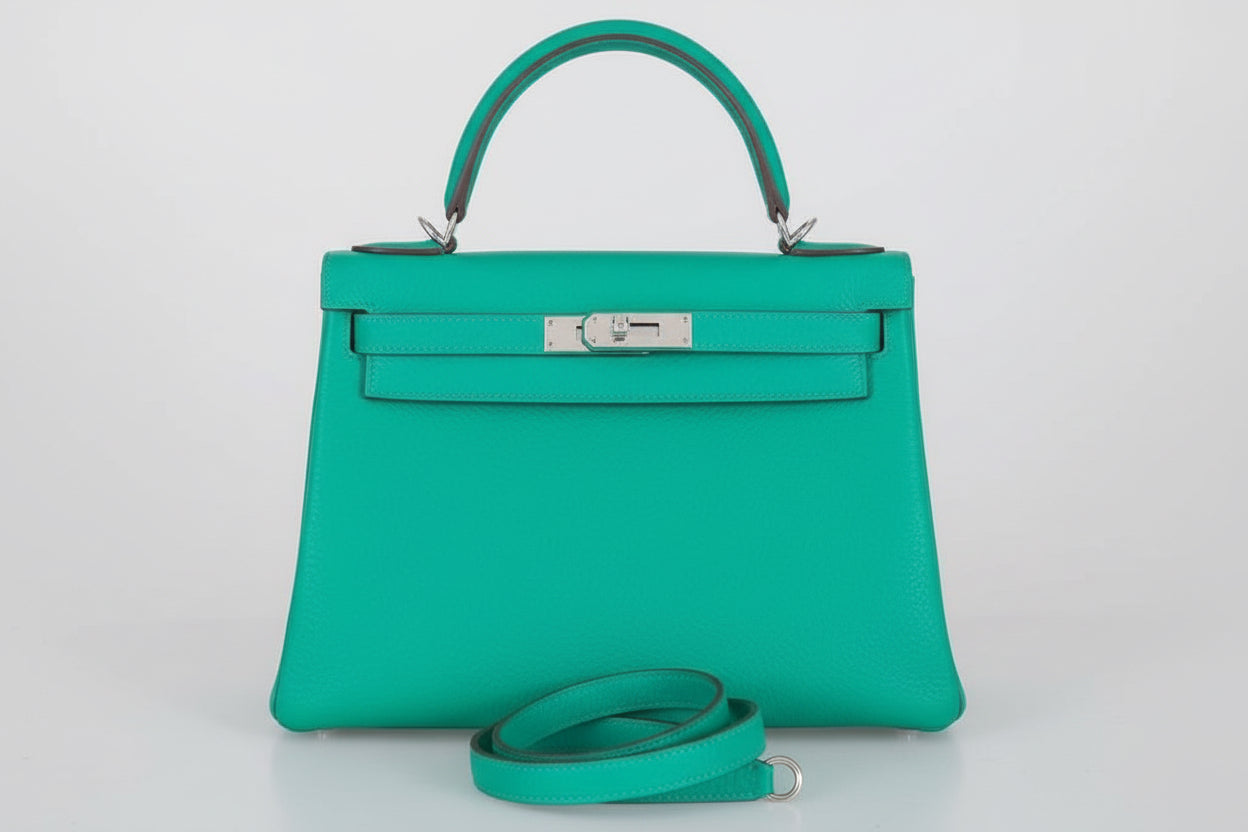 Hermès Kelly Bag 28 Togo Menthe Palladium Hardware