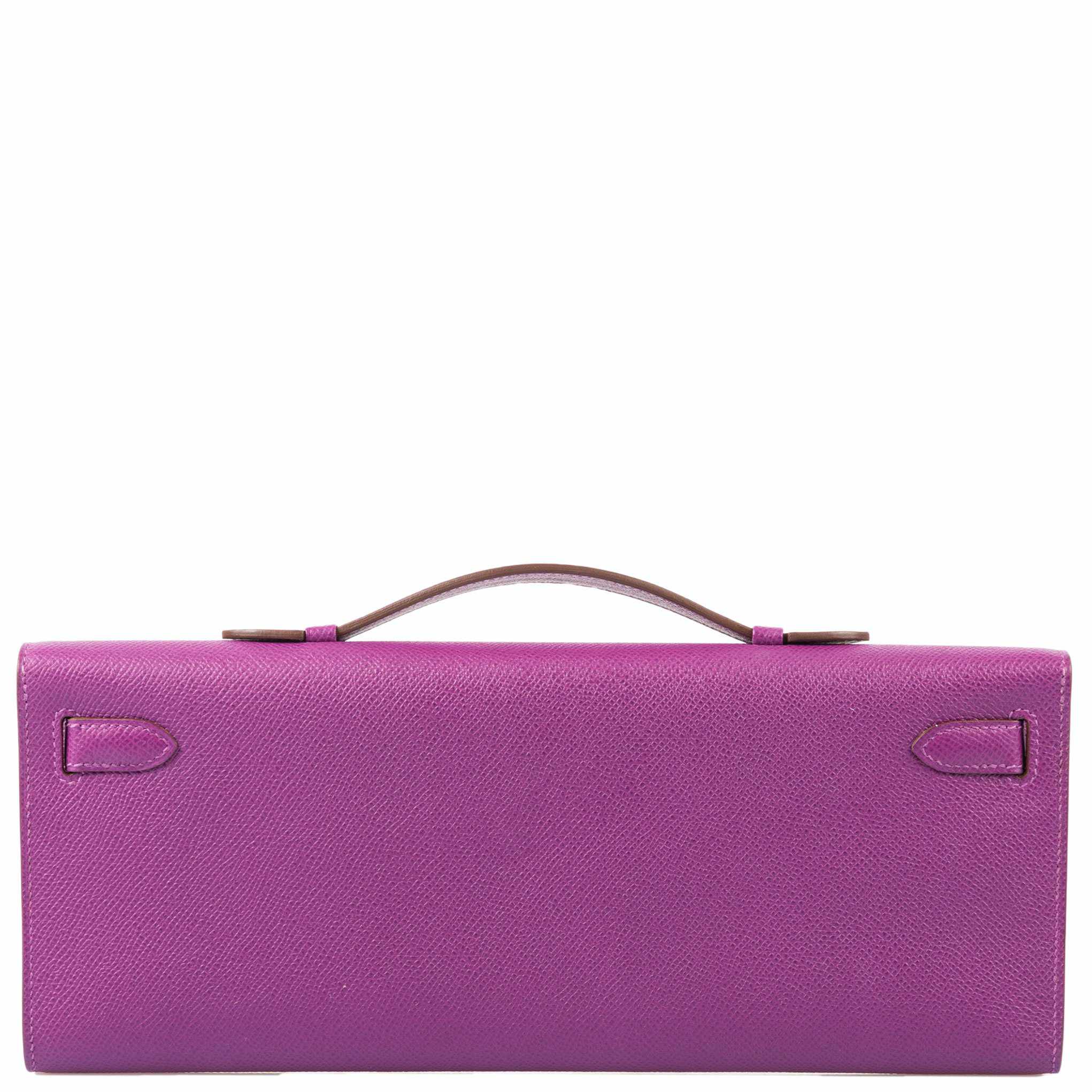 Hermès Kelly Cut Anemone Epsom Palladium Hardware