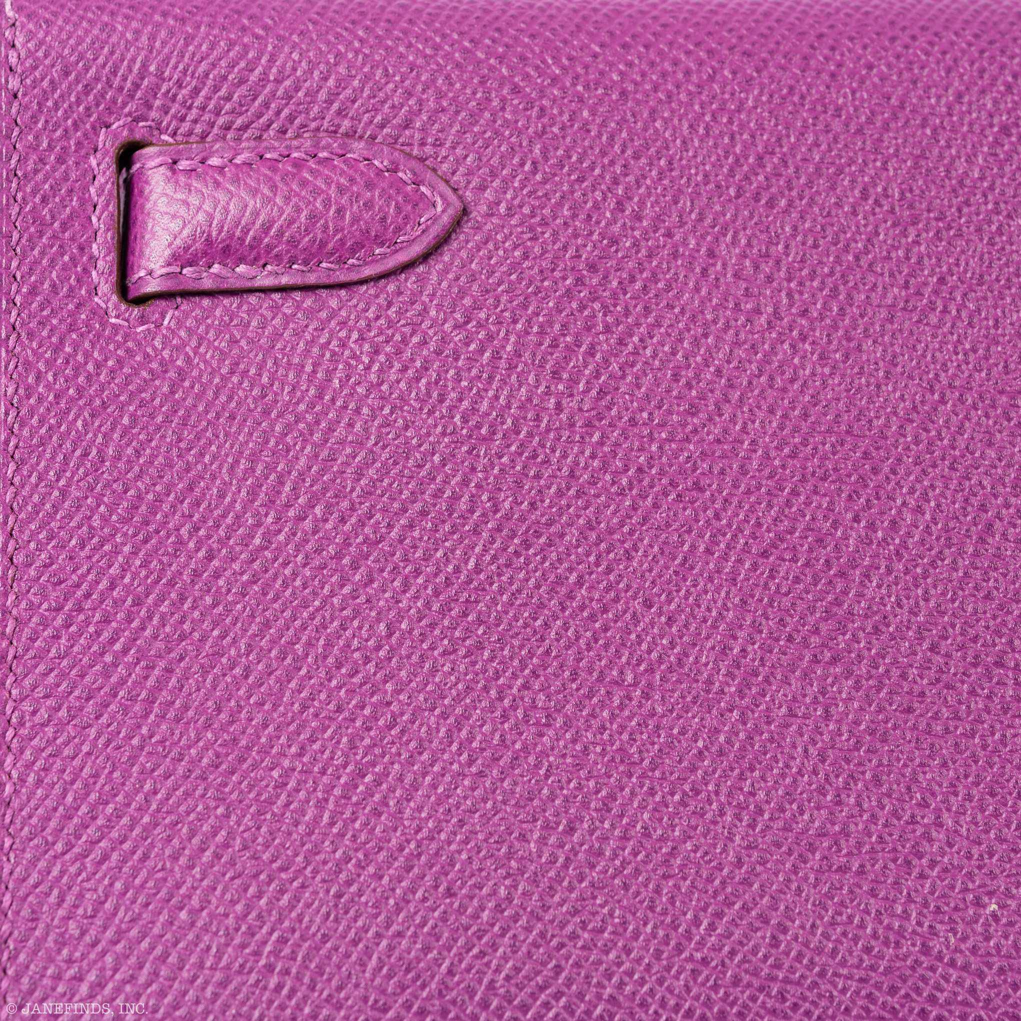 Hermès Kelly Cut Anemone Epsom Palladium Hardware