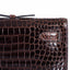 Hermès Kelly Cut Cocoan Alligator Porosus Crocodile Palladium Hardware