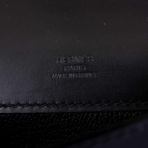 Hermès Kelly Cut So Black Box Black Hardware Rare