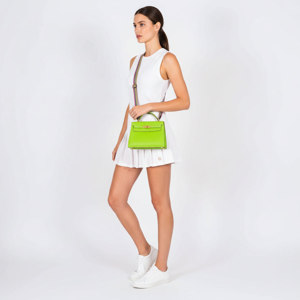 Hermès Kelly Danse Apple Green Swift Gold Hardware