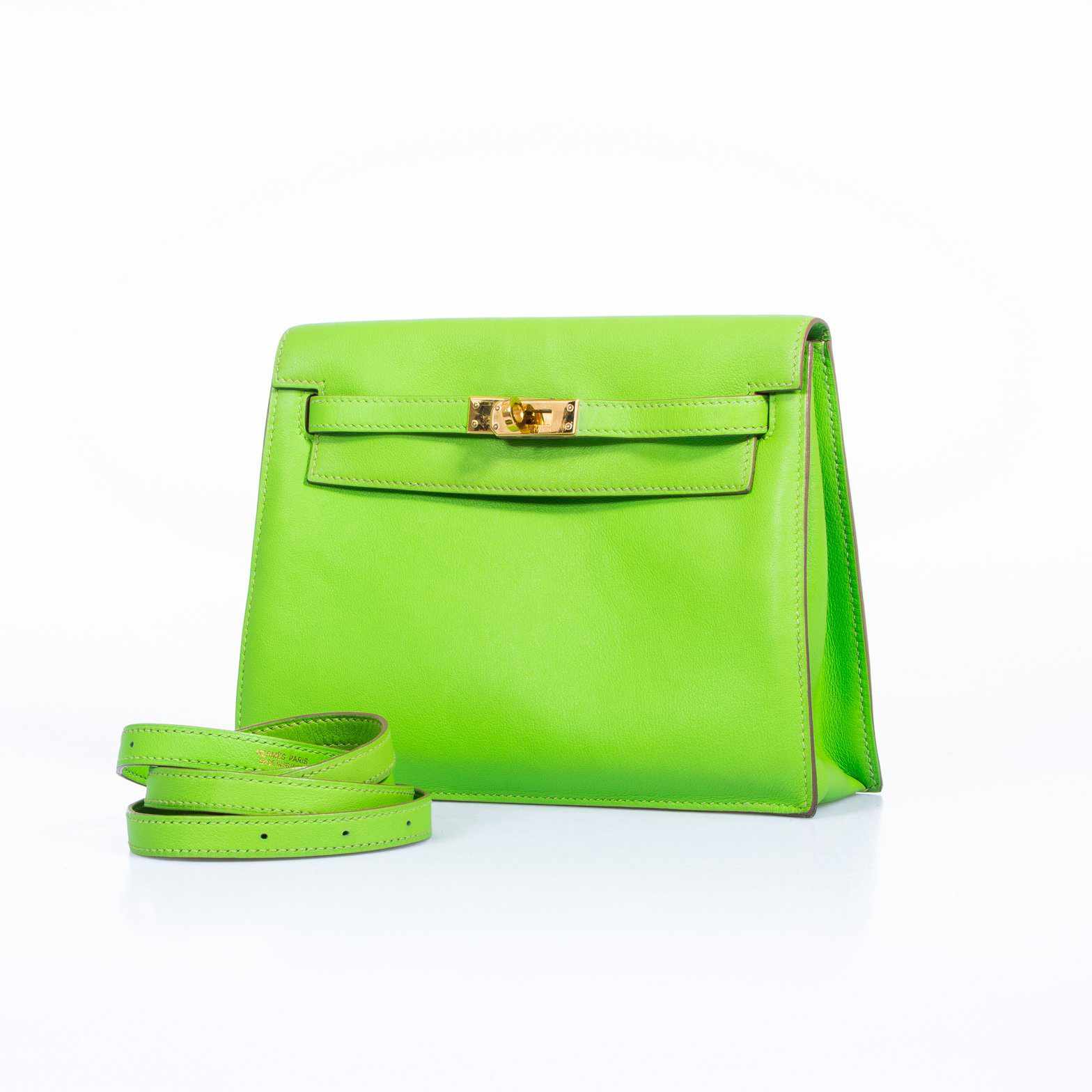 Hermès Kelly Danse Apple Green Swift Gold Hardware