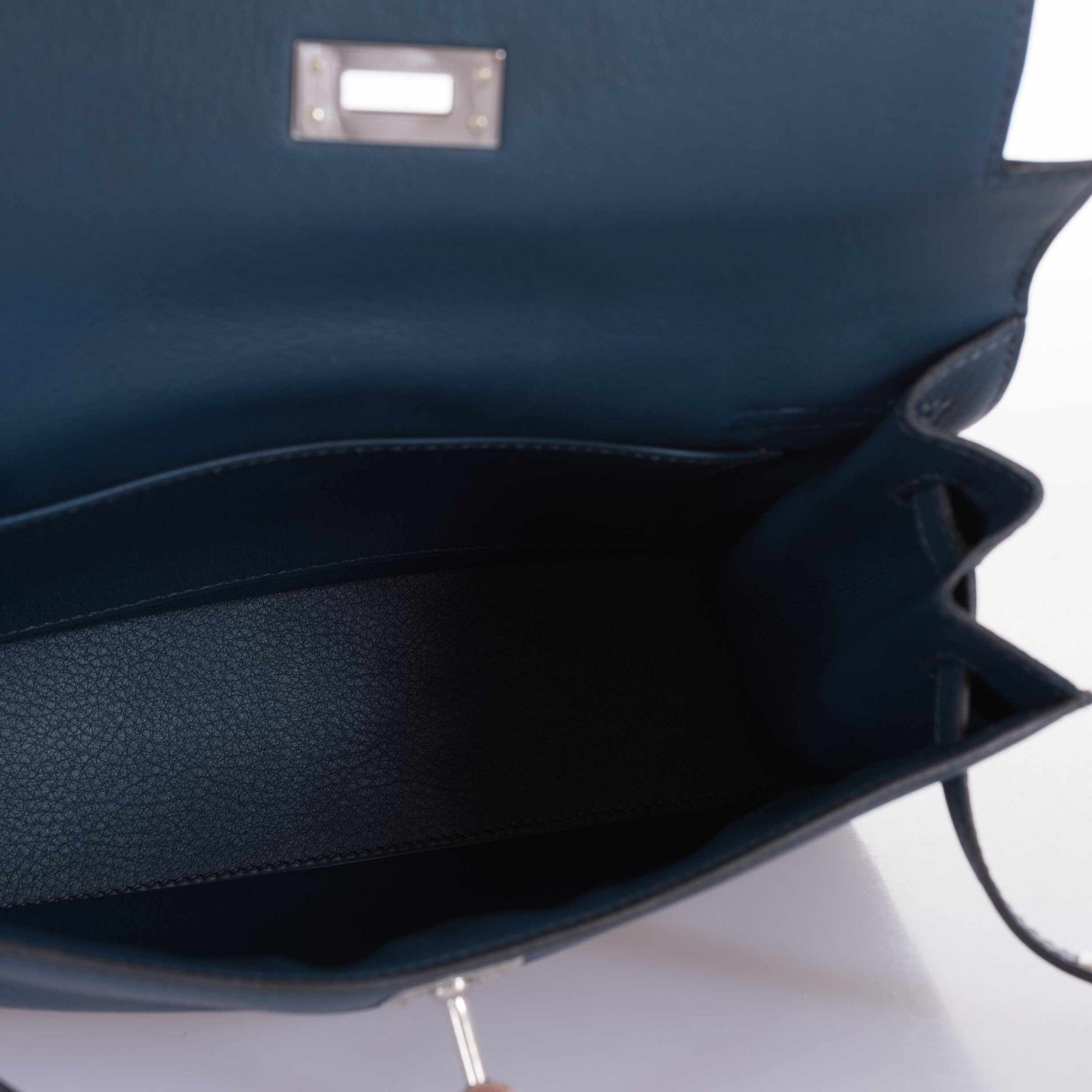 Hermès Kelly Danse Bleu de Malte Swift Palladium Hardware