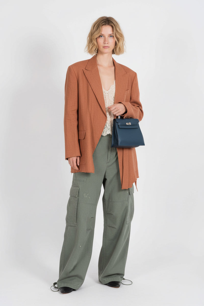 Hermès Kelly Danse Bleu de Malte Swift Palladium Hardware