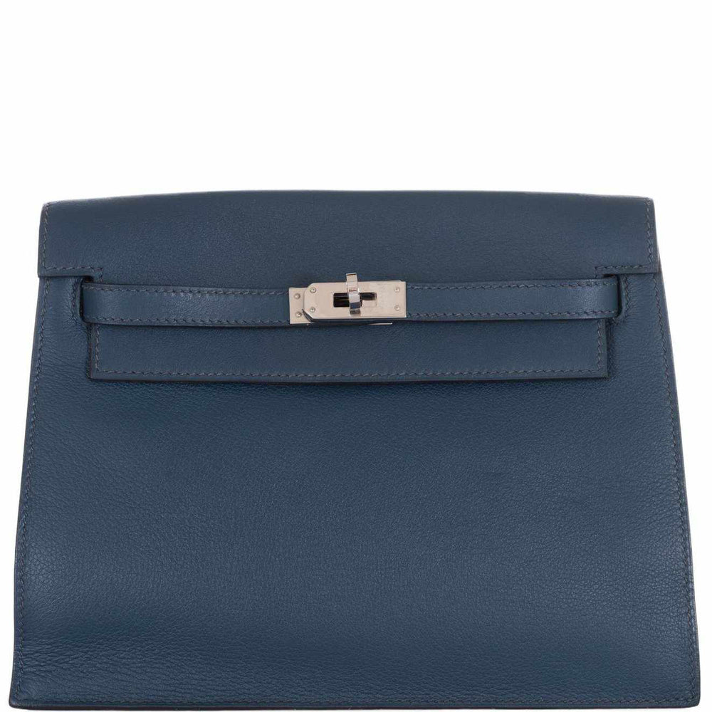Hermès Kelly Danse Bleu de Malte Swift Palladium Hardware
