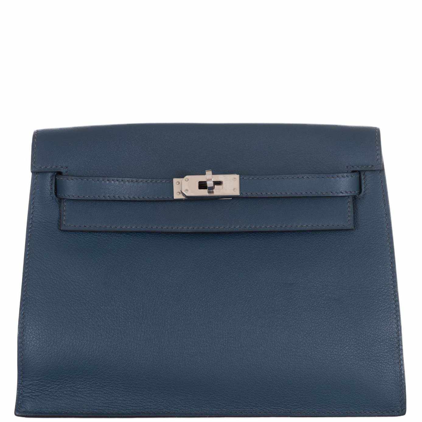 Hermès Kelly Danse Blue De Malte Swift Palladium Hardware