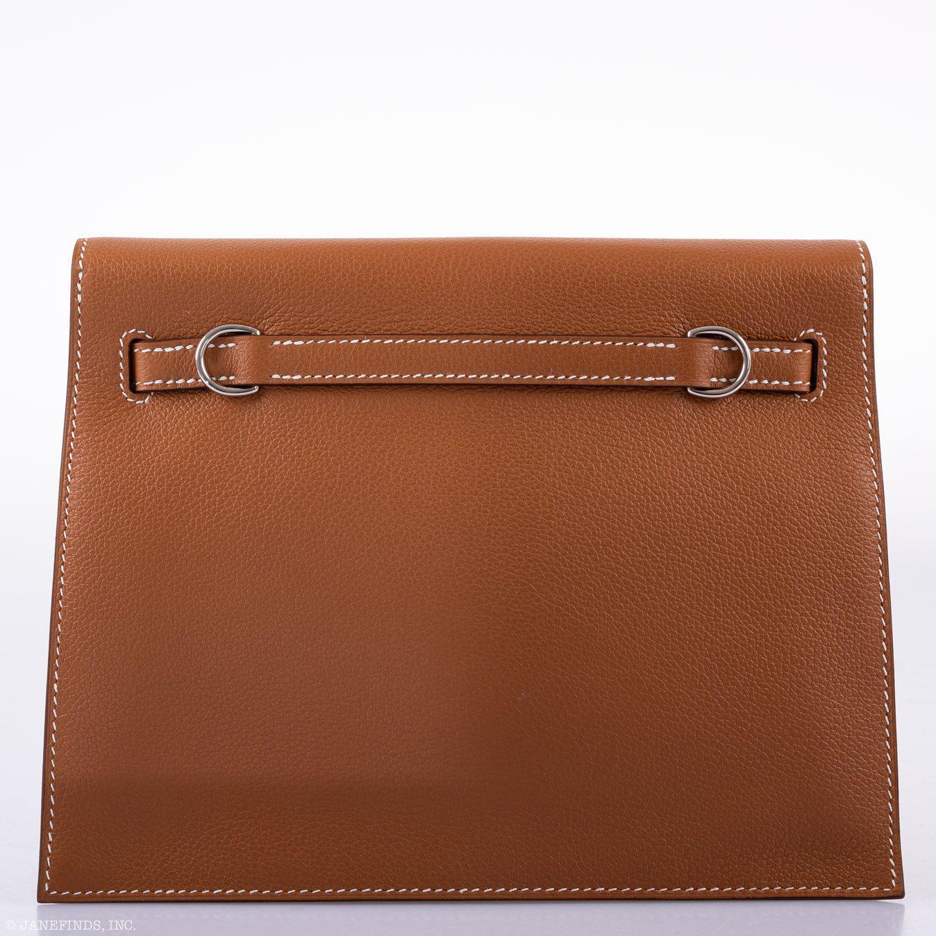 Hermès Kelly Danse Gold Taurillon Novillo Palladium Hardware