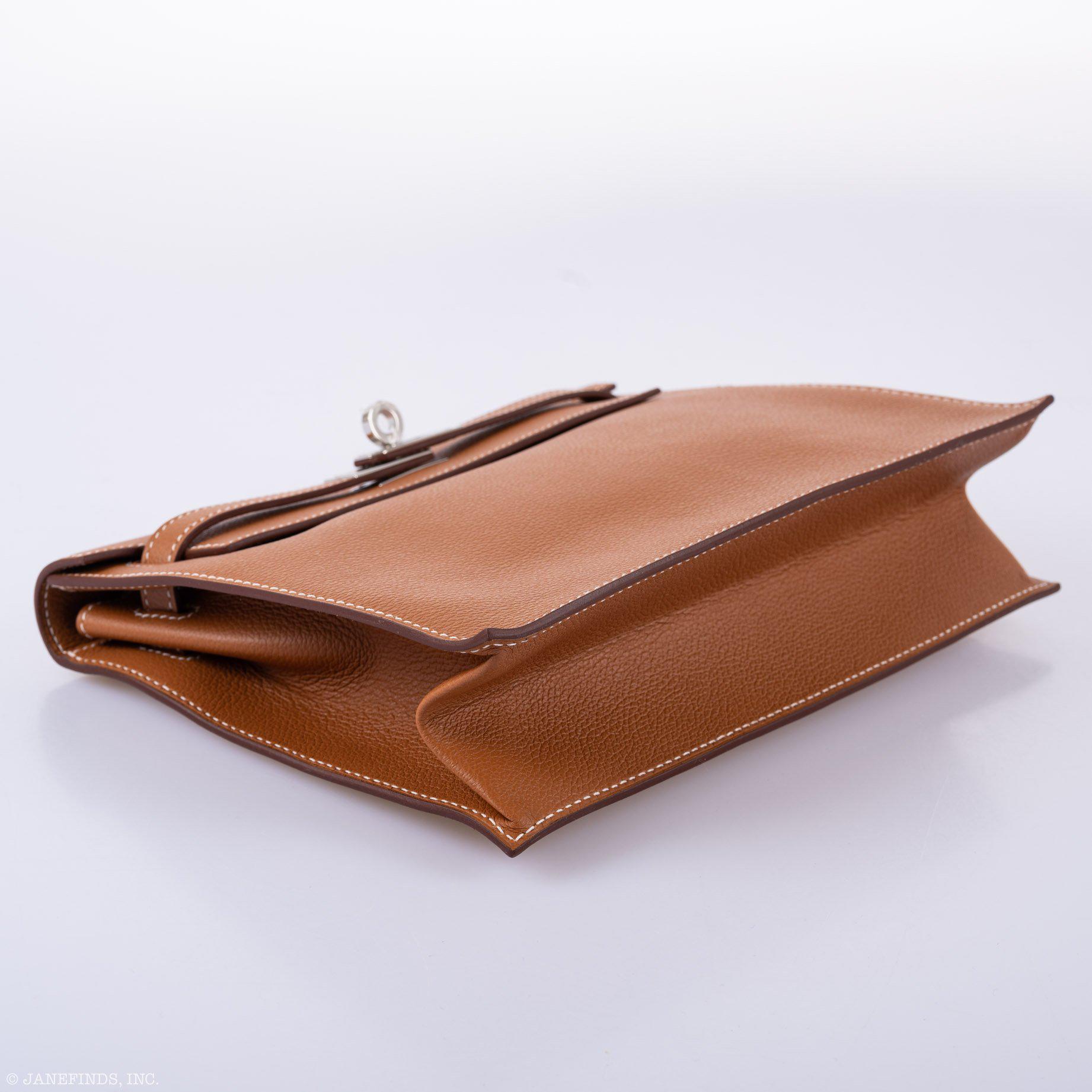 Hermès Kelly Danse Gold Taurillon Novillo Palladium Hardware