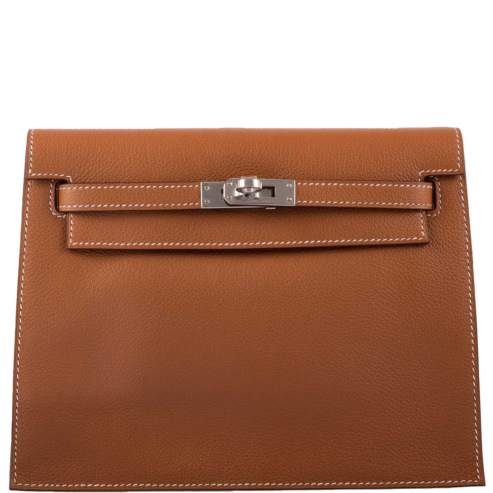 Hermès Kelly Danse Gold Taurillon Novillo Palladium Hardware