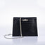 Hermès Kelly Danse II Matte Black Alligator with Palladium Hardware