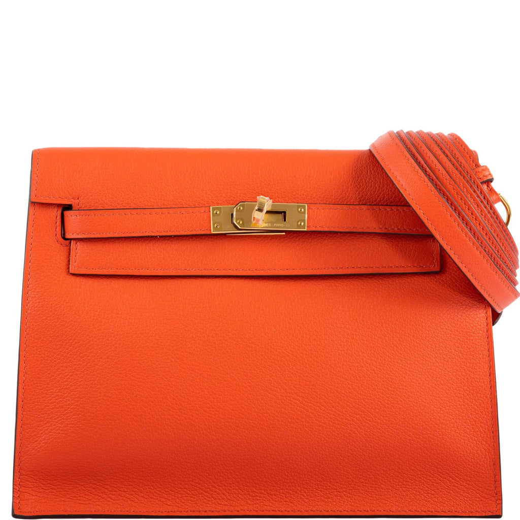 Hermès Kelly Danse II Orange Poppy Swift Gold Hardware - 2019, D ...