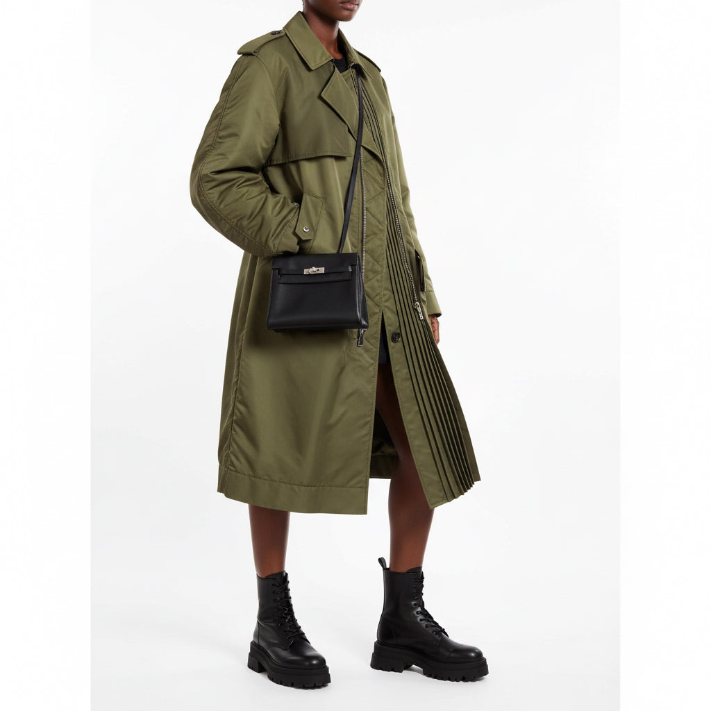 Hermès Kelly Danse Noir Swift Palladium Hardware