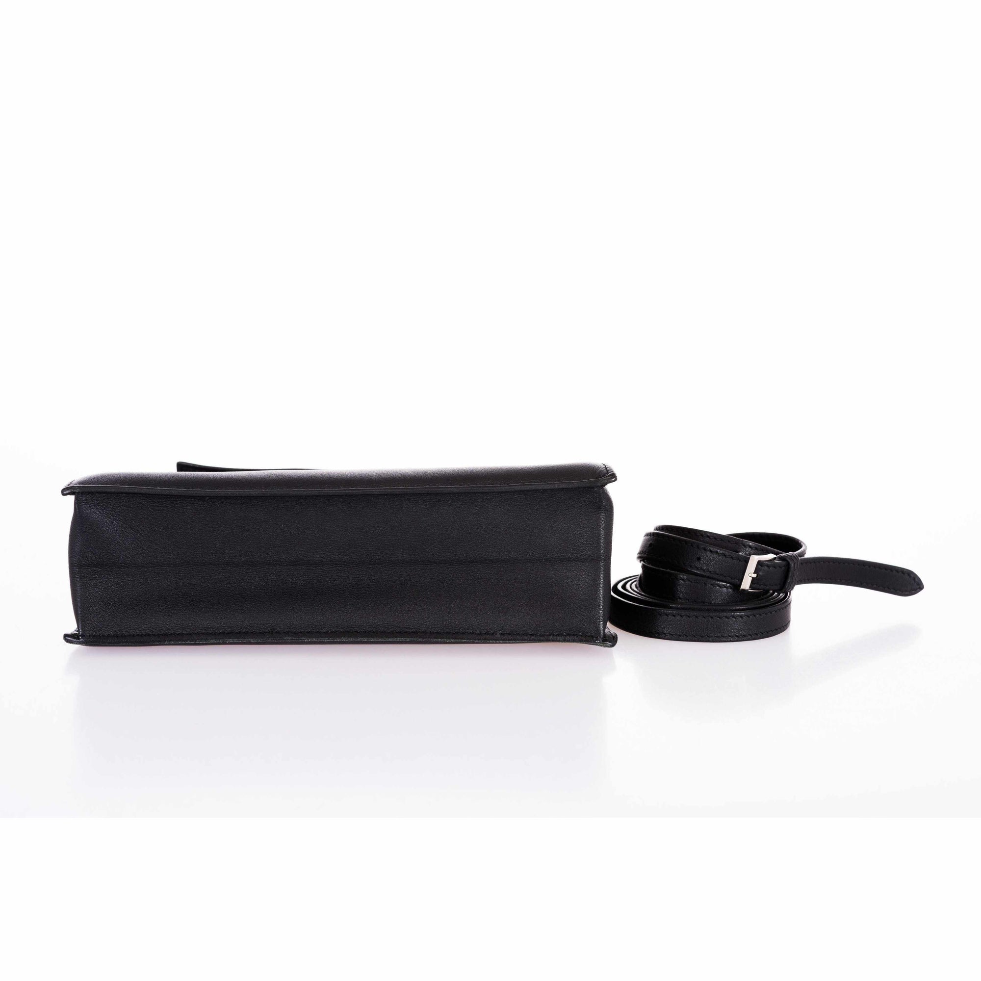 Hermès Kelly Danse Noir Swift Palladium Hardware
