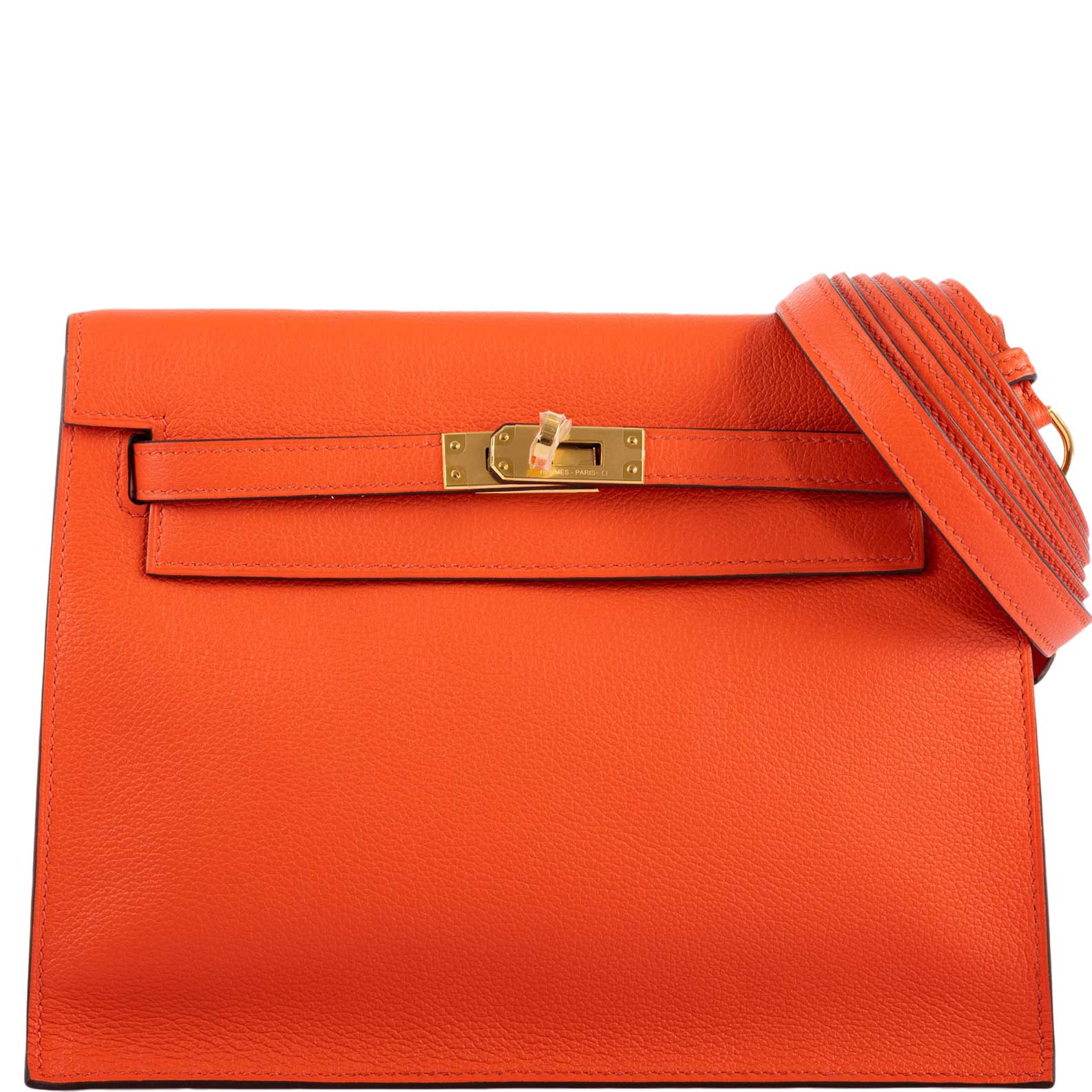 Hermès Kelly Danse Orange Poppy Swift Gold Hardware