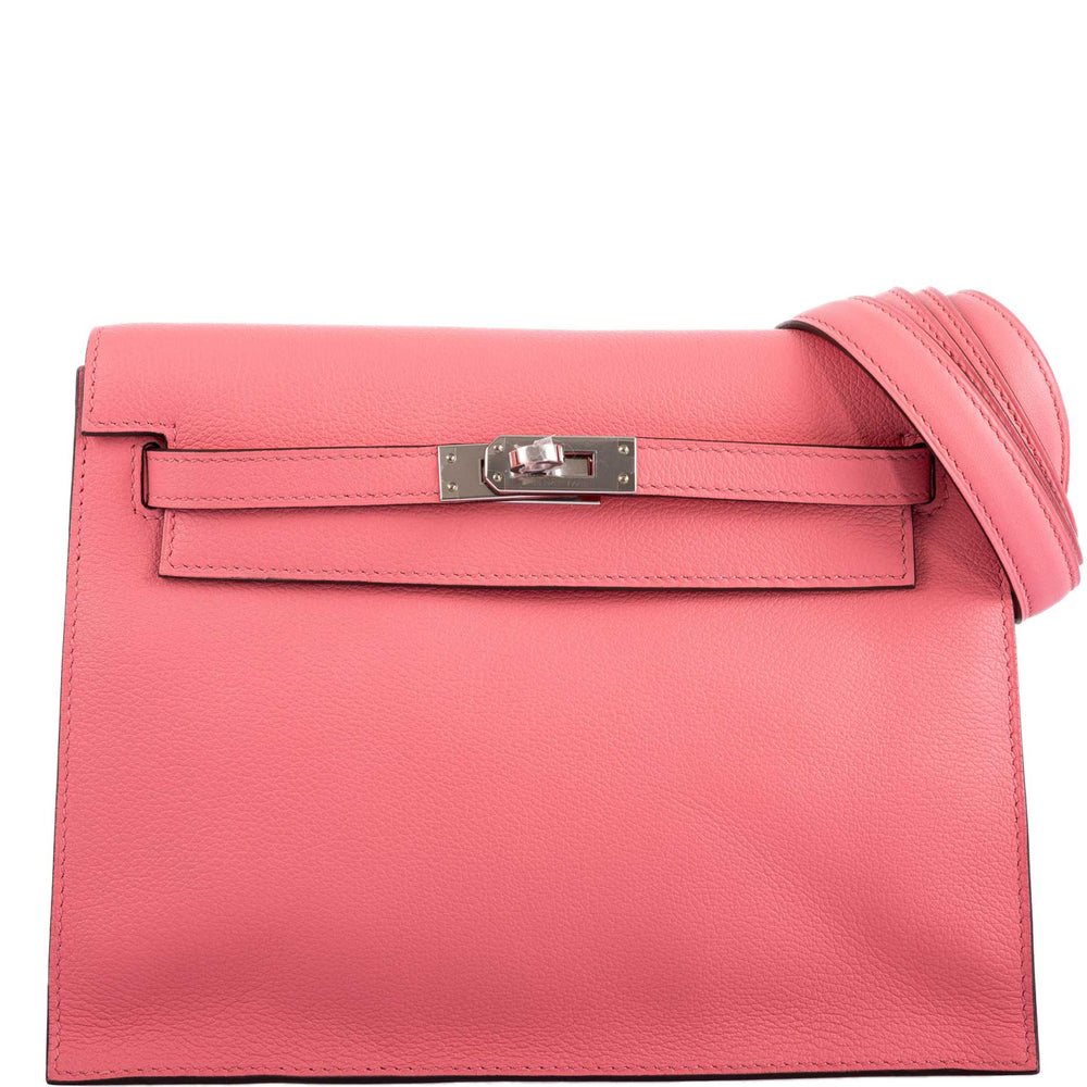 Hermès Kelly Danse Rose D'Été Evercolor Palladium Hardware