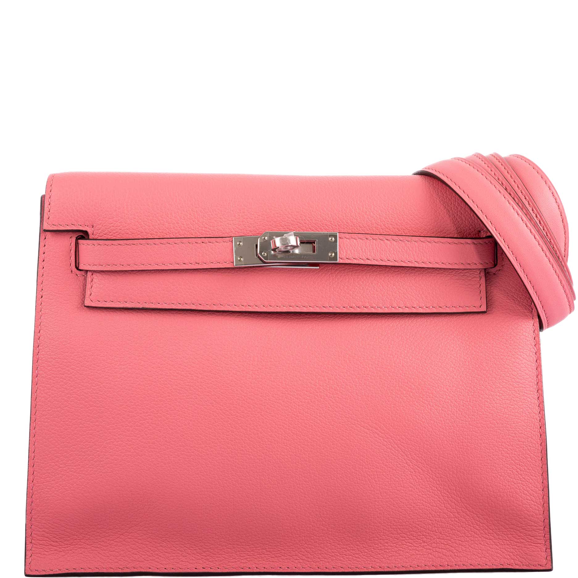 Hermès Kelly Danse Rose D'Été Evercolor Palladium Hardware