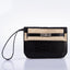 Hermès Kelly Depeches 25 Pochette Black Matte Alligator Palladium Hardware