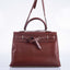 Hermès Kelly Flat 35 Rouge H Swift Palladium Hardware