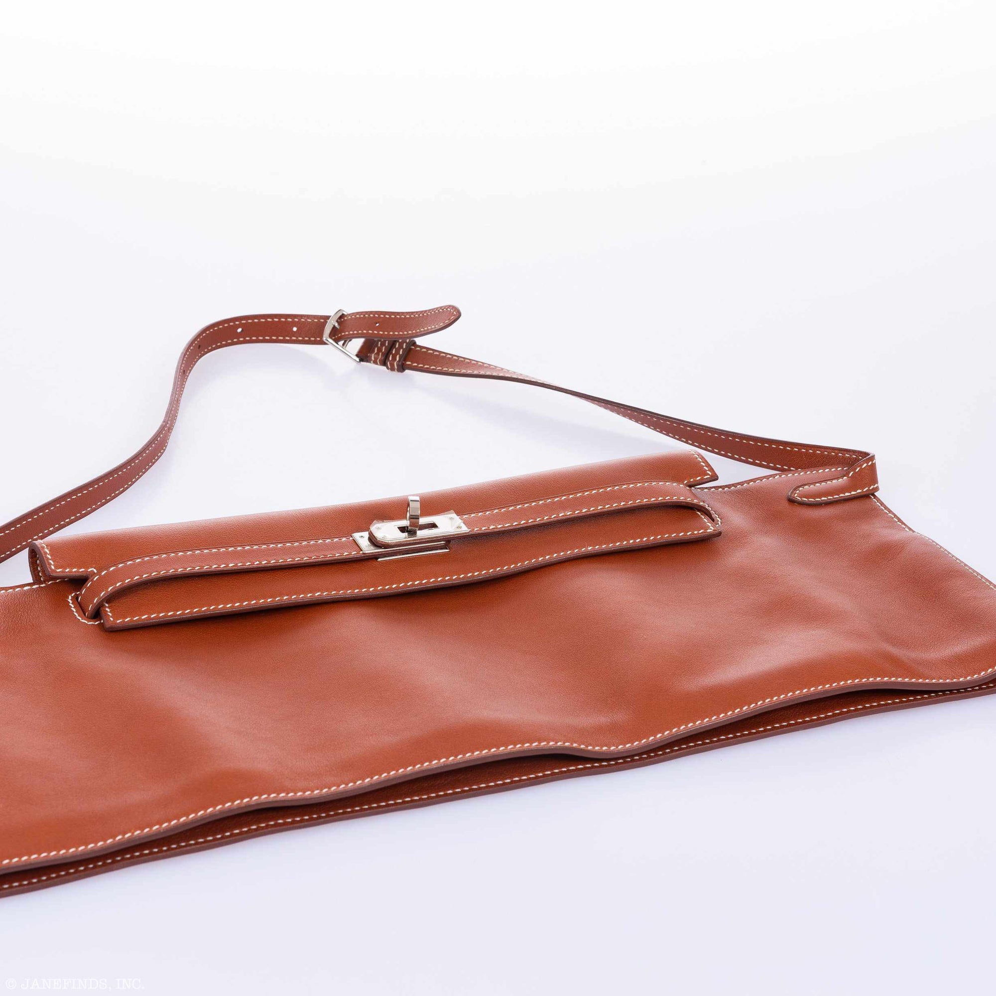 Hermès Kelly JPG Runway Belt Fanny Pack Gold Swift Palladium Hardware