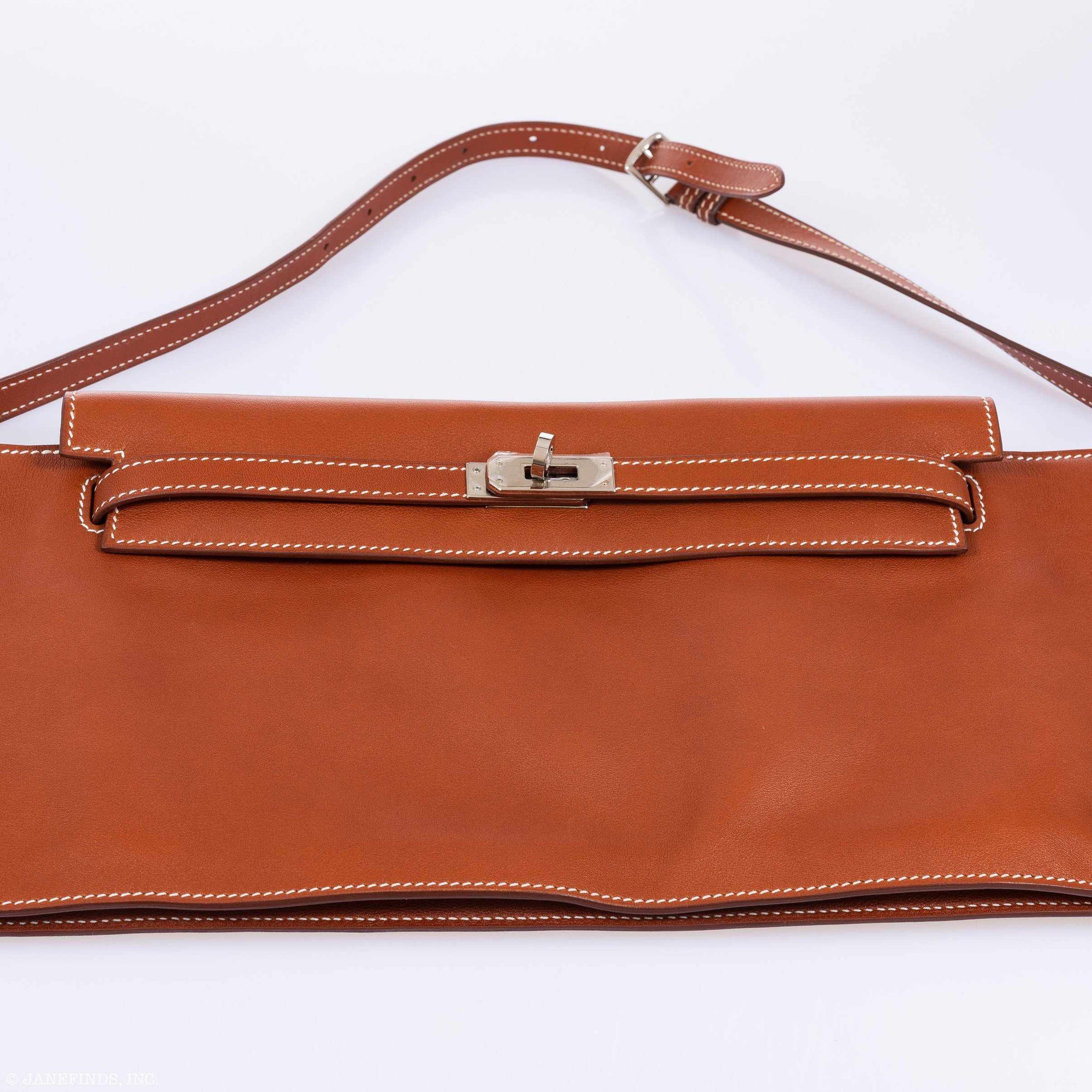 Hermès Kelly JPG Runway Belt Fanny Pack Gold Swift Palladium Hardware