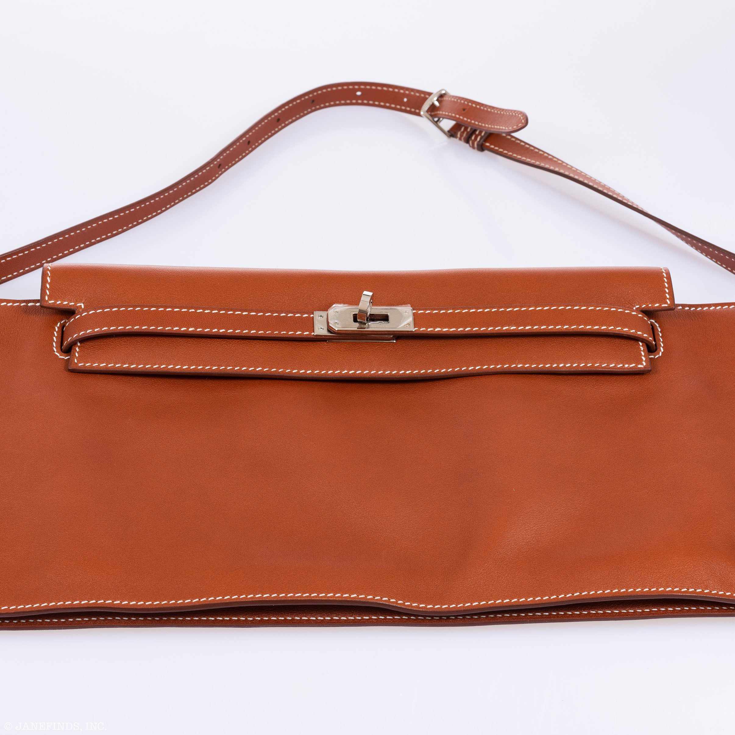 Hermès Kelly JPG Runway Belt Fanny Pack Gold Swift Palladium Hardware