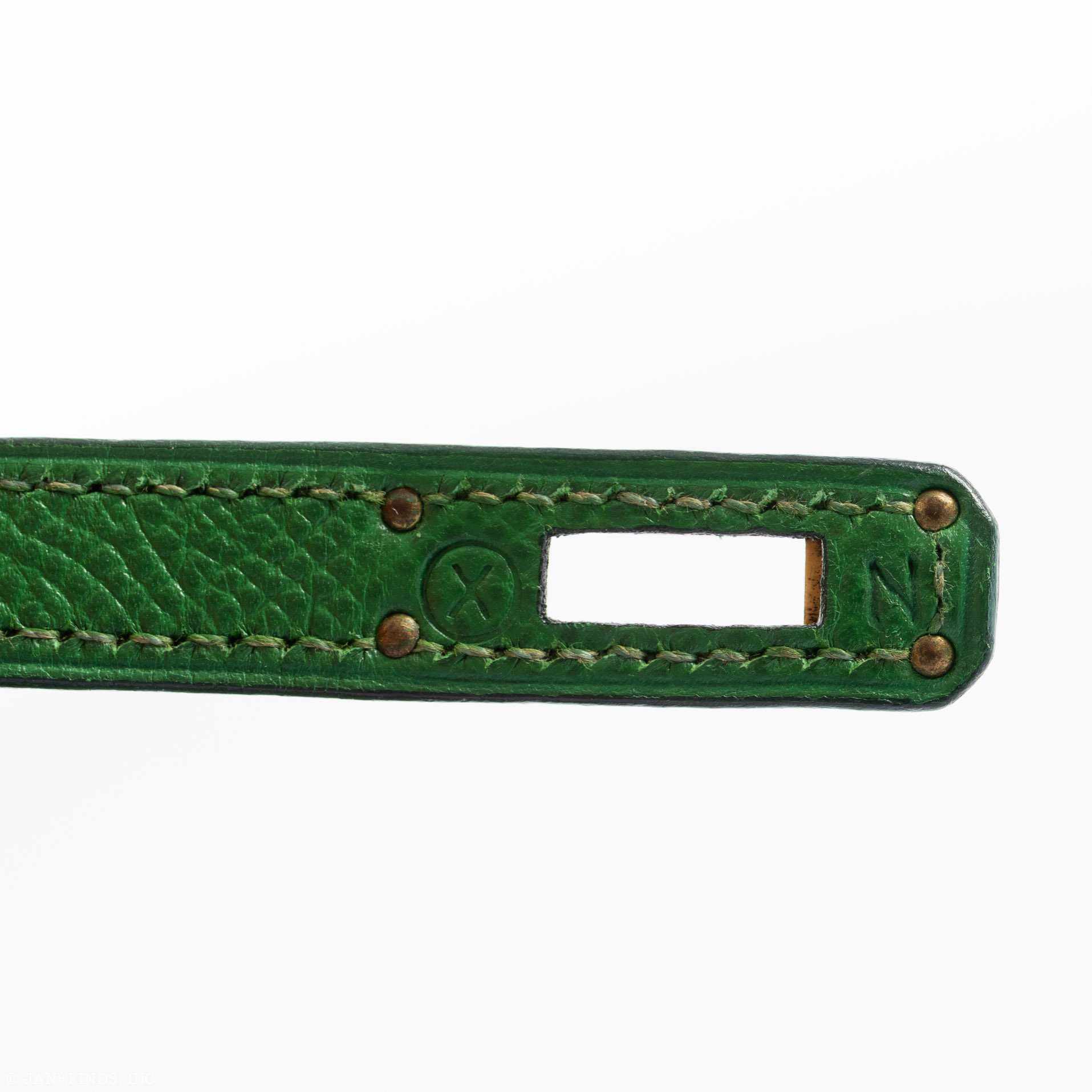 Hermès Kelly Mini 20 Sellier Vert Clair Epsom Gold Hardware