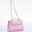 Hermès Kelly Mini Pochette Mauve Sylvestre Swift leather Rose Gold Hardware