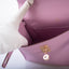 Hermès Kelly Mini Pochette Mauve Sylvestre Swift leather Rose Gold Hardware