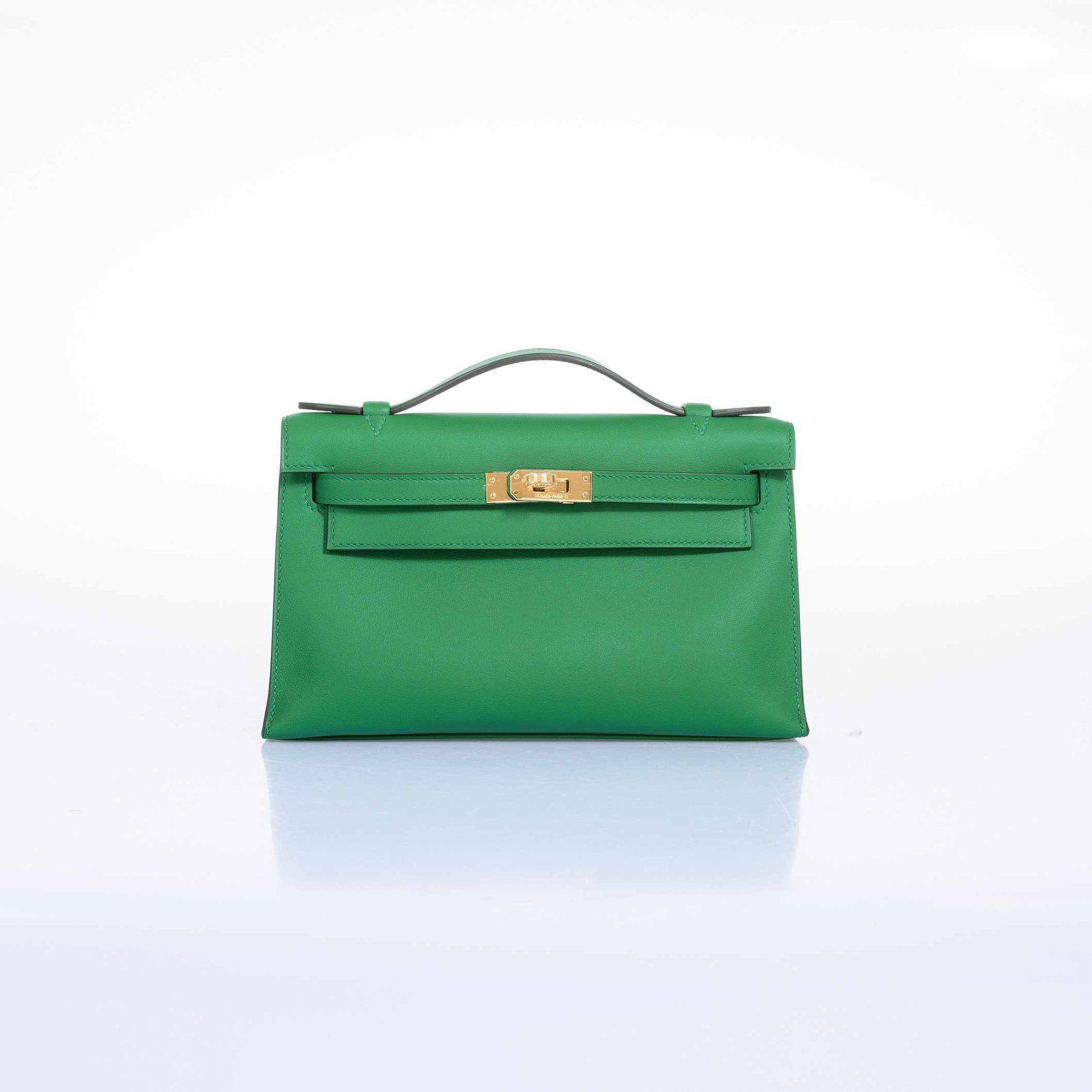Hermès Kelly Mini Pochette Vert Vertigo Swift Gold Hardware