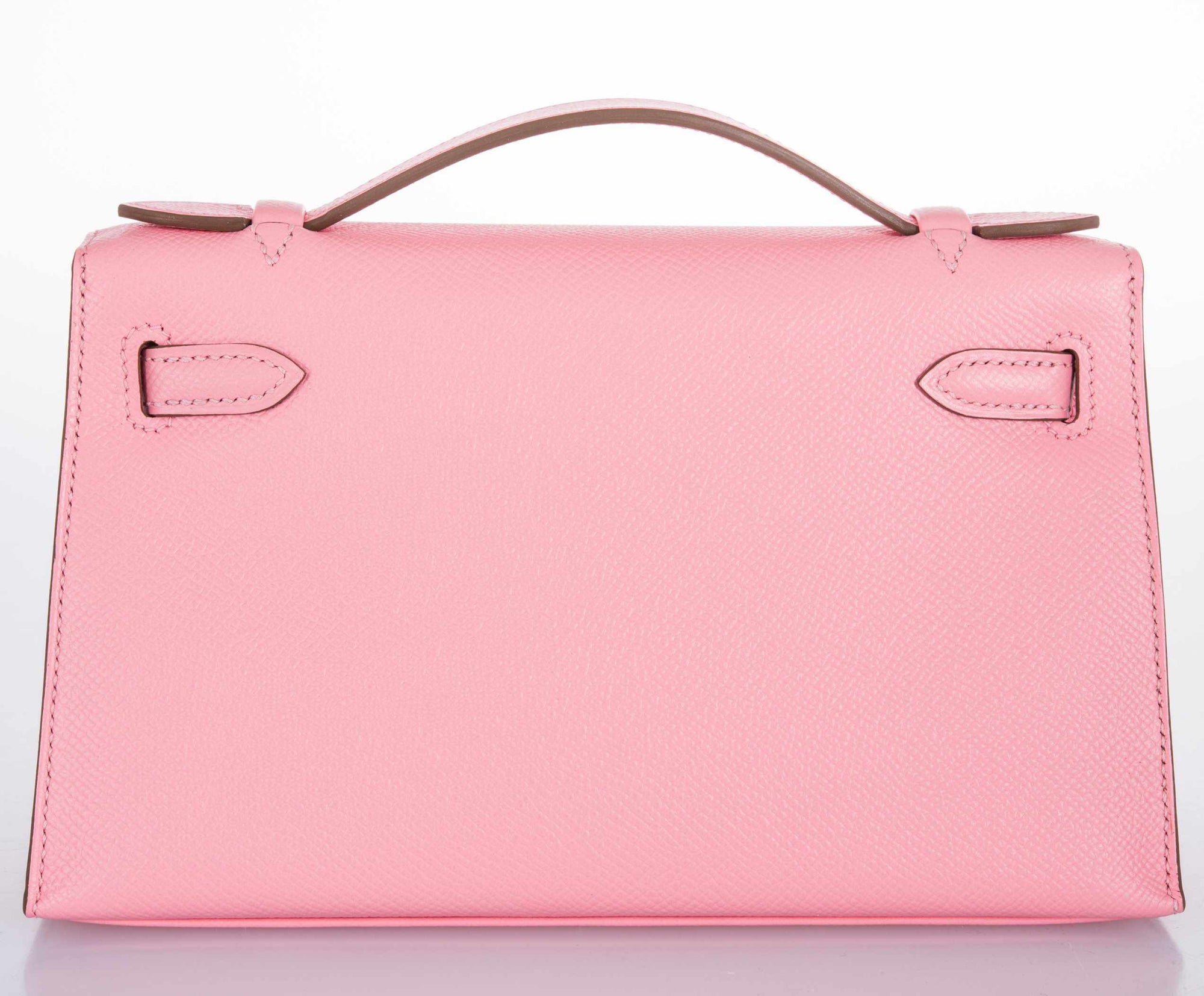 Hermès Kelly Pochette Rose Confetti Epsom Palladium Hardware