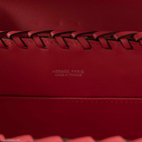 Hermès Kelly Resort S Picnic Mini Rouge de Coeur Palladium Hardware